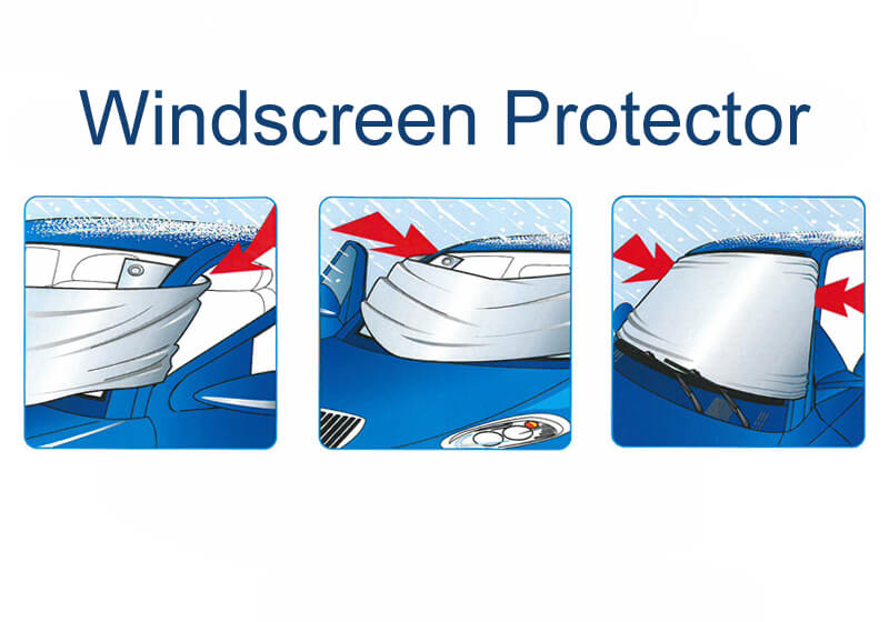 Windscreen protector for ice, snow and sun (extra large)