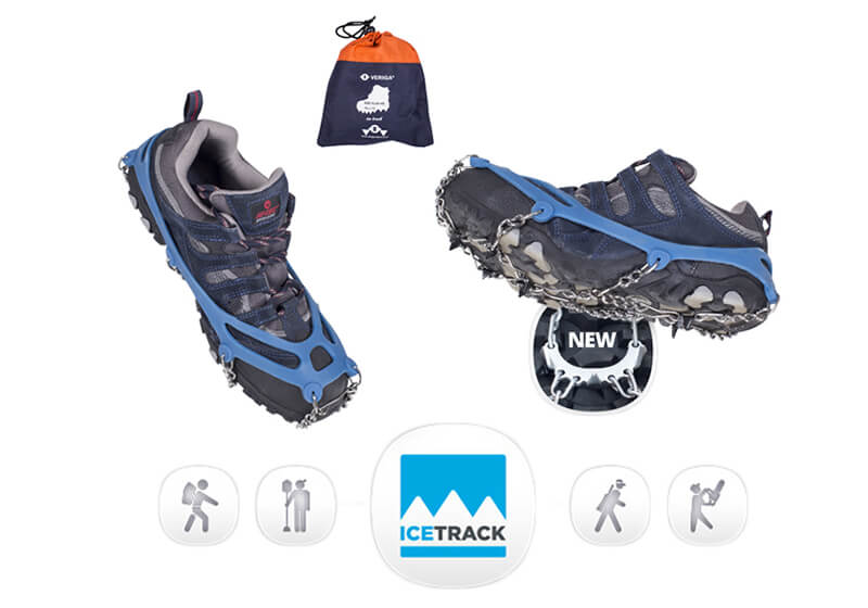 VERIGA Ice Track shoe chains (41 to 44, UK 7 to 10) L