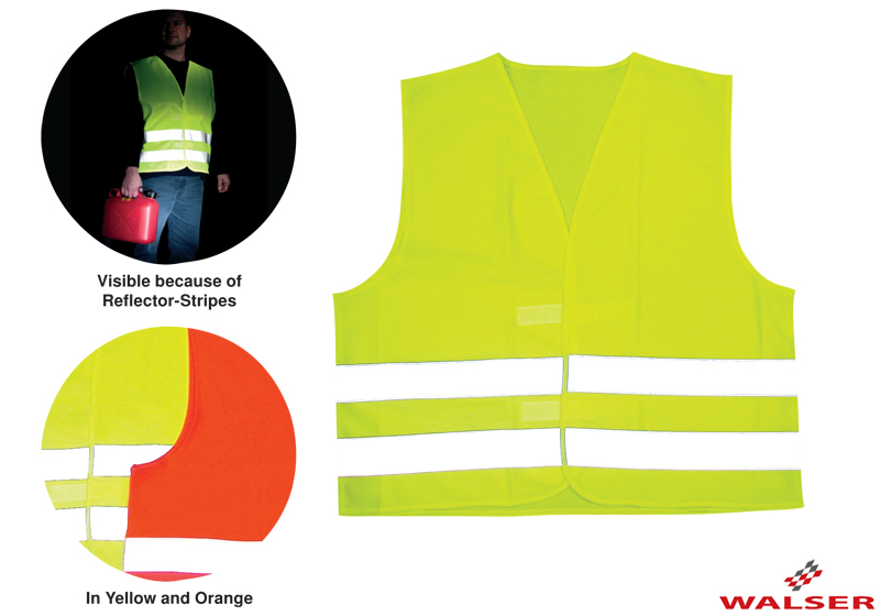 Walser reflective safety vest, adults' yellow, 43998